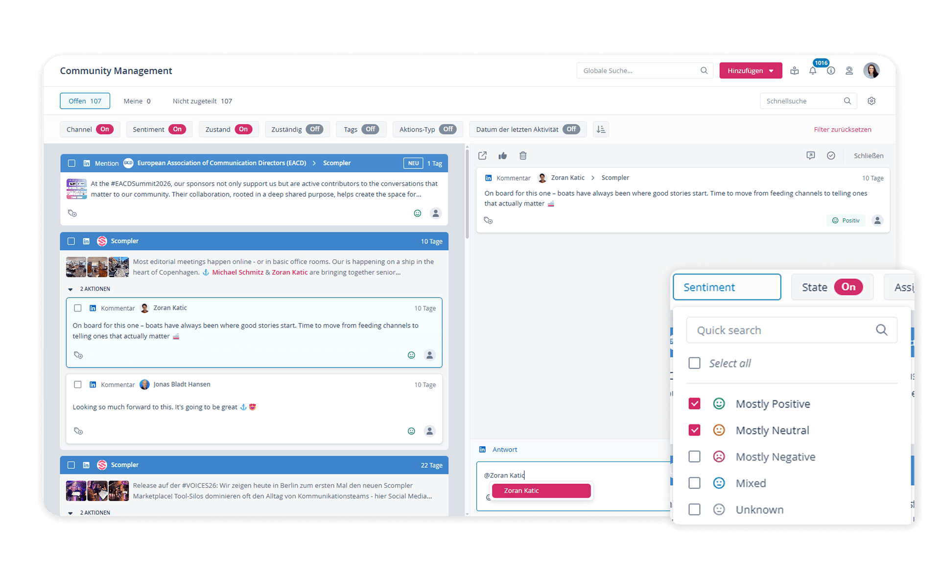 Community Management Audience Pulse