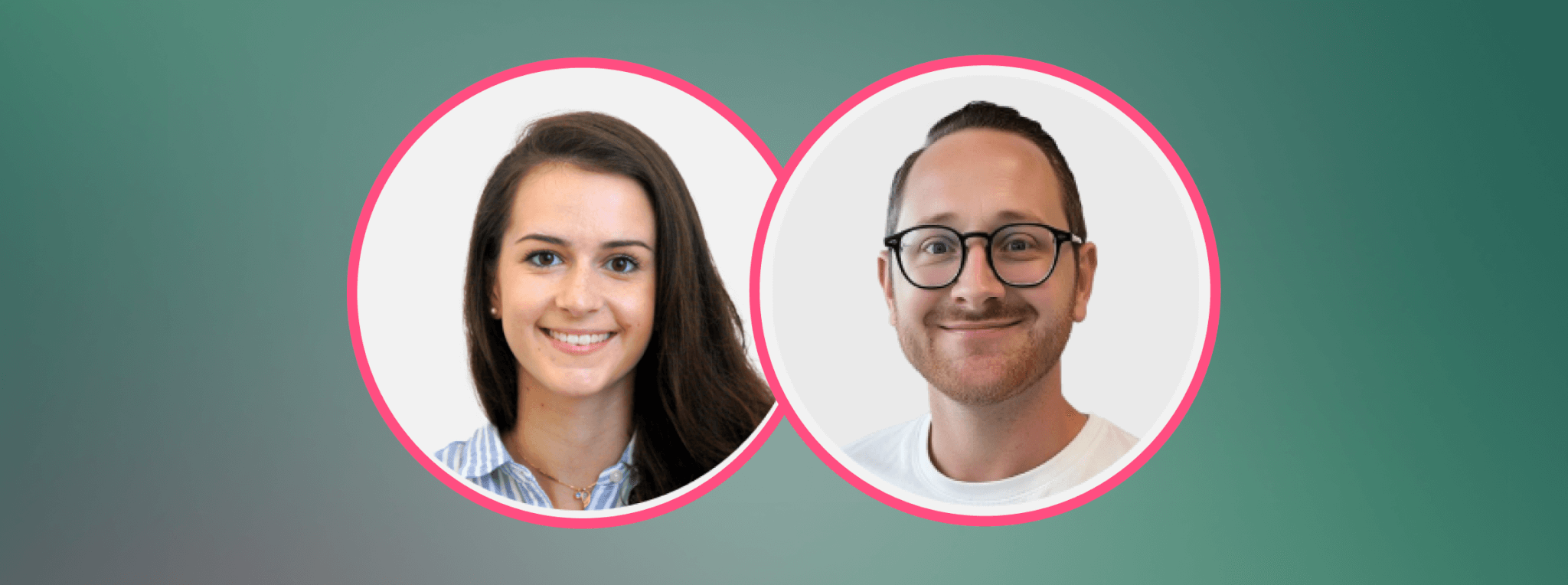 Referenten Alina Lackerbauer und Erik Pauli präsentieren Insights für die strategische KI-Kommunikation im Webinar.