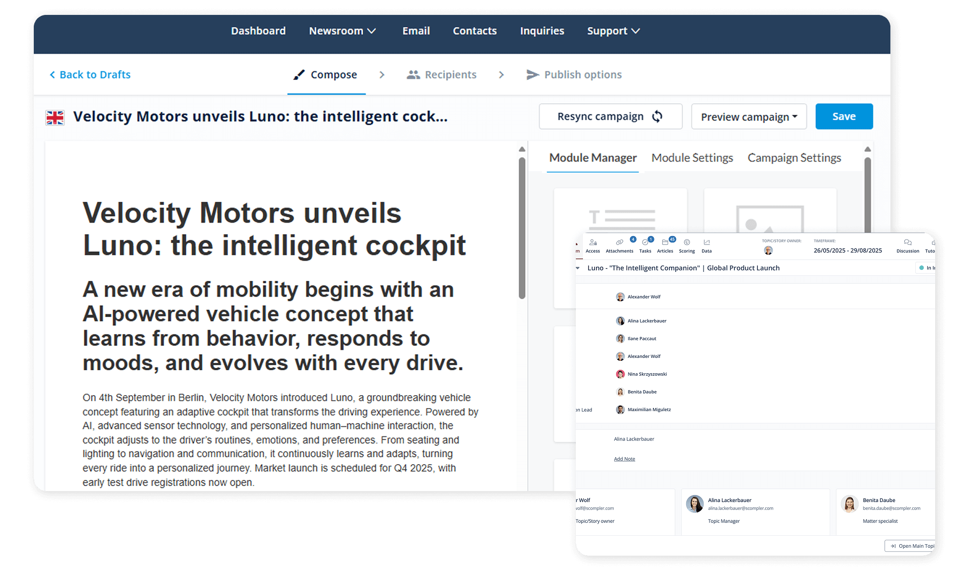 Use the efficient user interface to quickly create a new approval workflow.