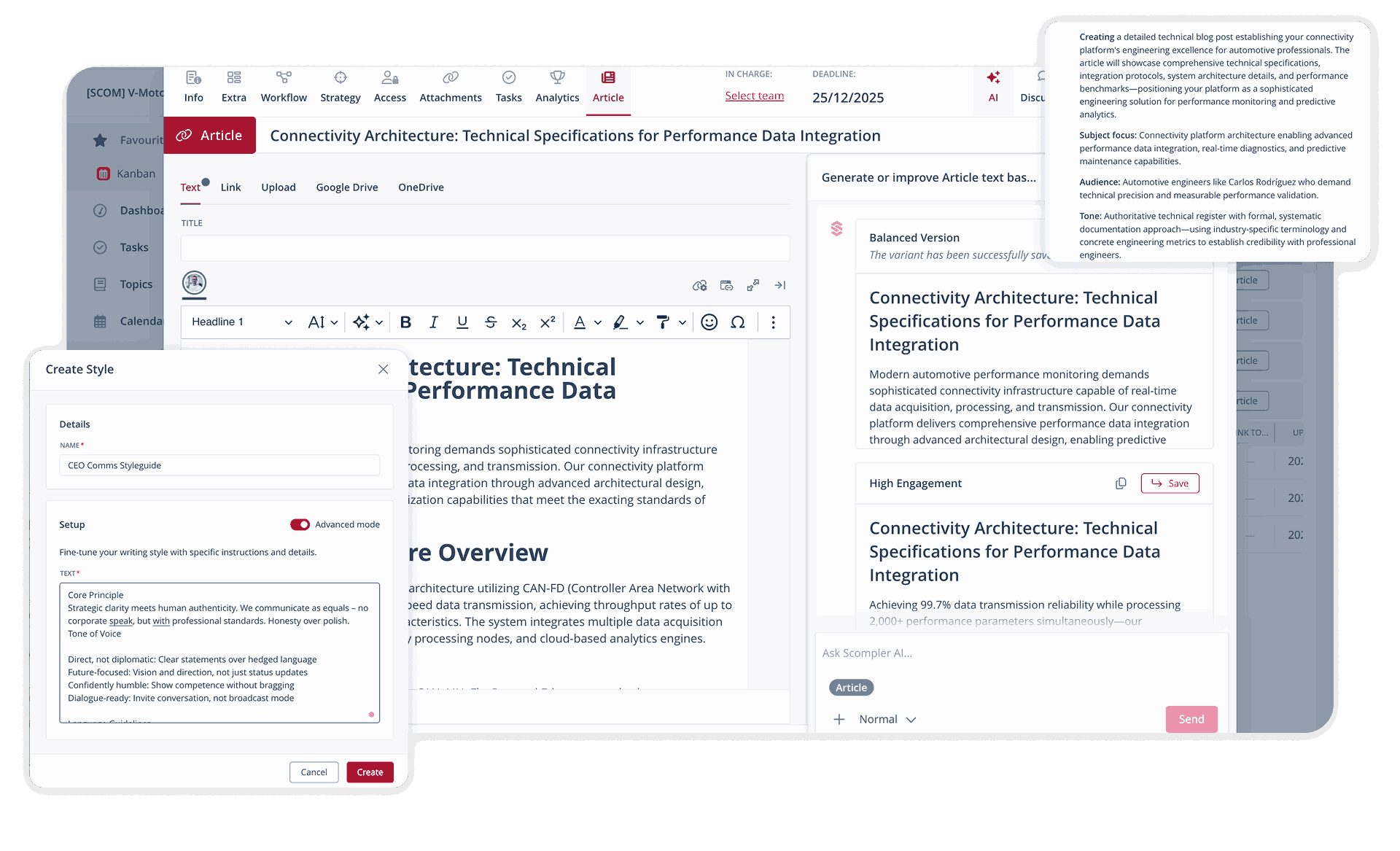 Clarity in the Content Cycle with User Interface 1