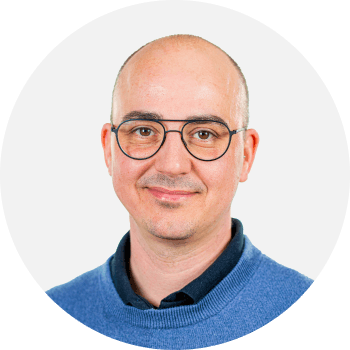 Portr&auml;t von Paul Stade, Abteilungsleiter Imagekampagne und Content Marketing der Berliner Volksbank.