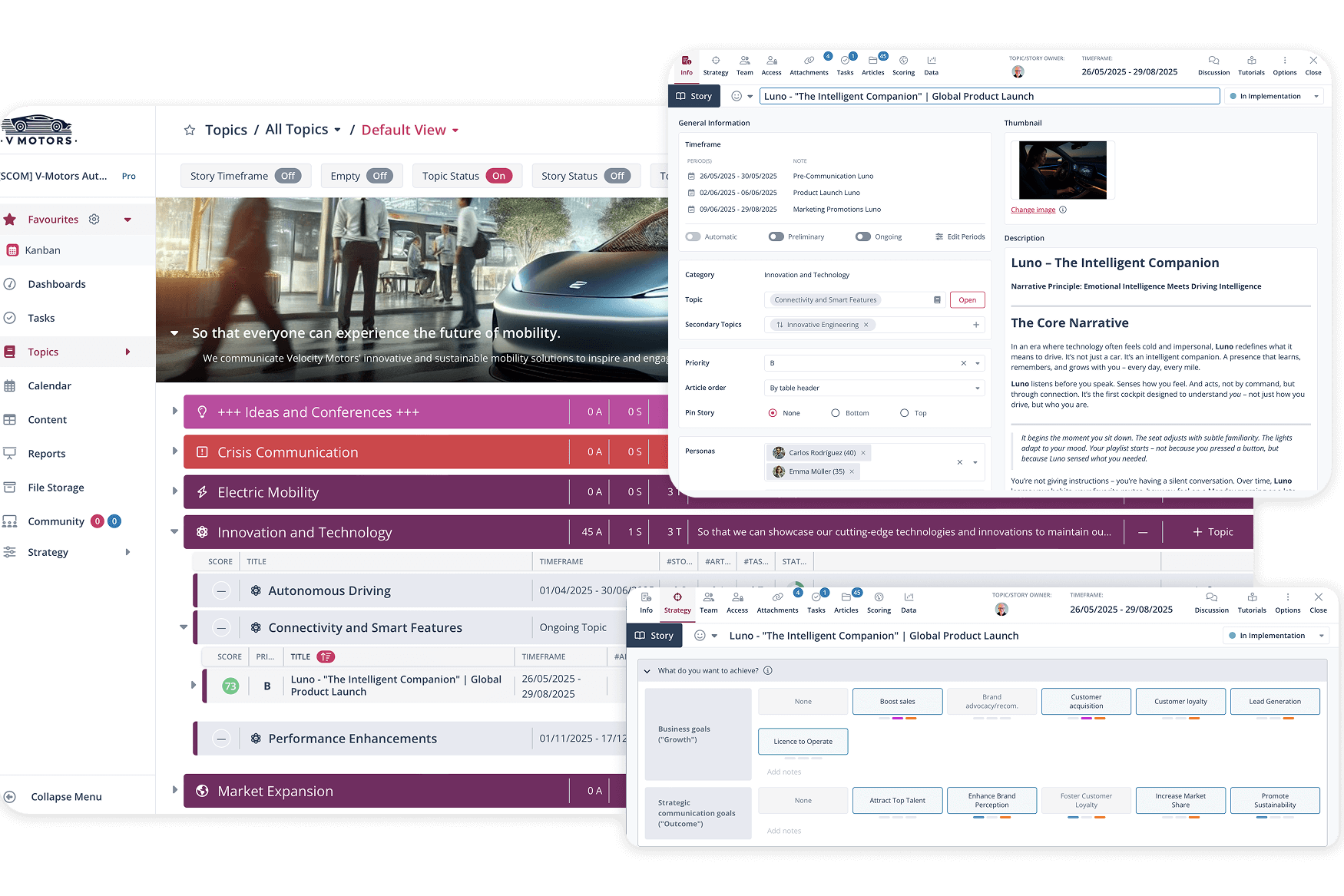 Projektmanagement Software: Content- & Unternehmensplanung smart 14 Moderne Projektmanagement Software visualisiert Content Planung und strategische Unternehmensplanung für maximale Effizienz.